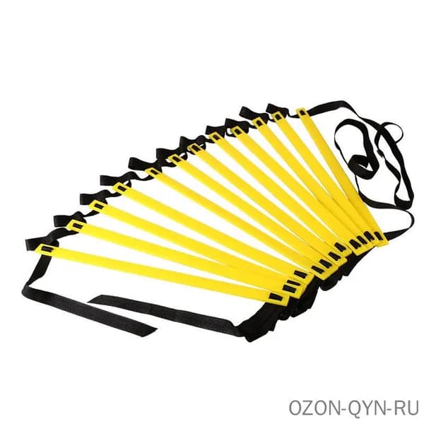 Тренировочная лестница для развития ловкости и координации: прочная универсальная модель для футбола и преодоления барьеров, легкая портативная, способствующая повышению скорости