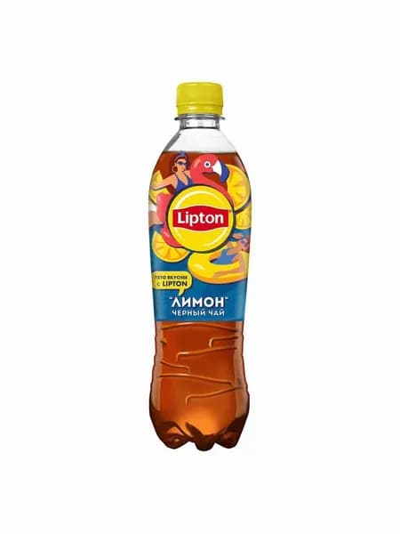 Холодный черный чай Lipton Лимон 0.5л 12шт