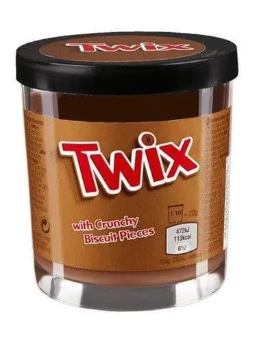 Шоколадная паста Twix Твикс с кусочками печенья (Великобритания), 6шт. по 200г.
