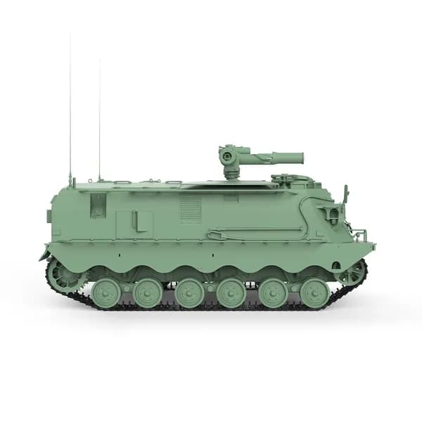 1/144 Военная модель шведской гусеничной машины с противотанковыми ракетами type 551 военного образца