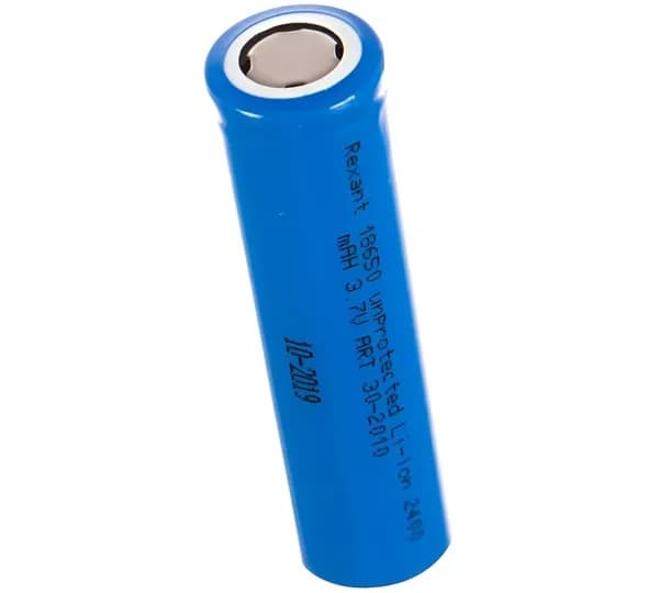 Аккумулятор 18650 unprotected Li-ion 2400 mAH 3.7 В REXANT 30-2010 (1 шт)