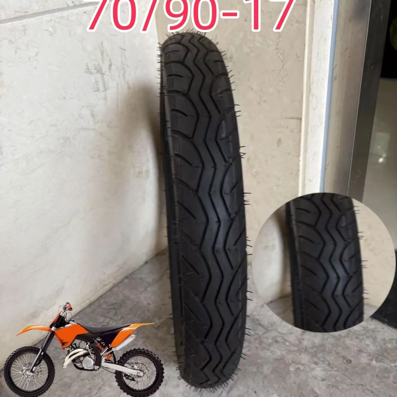 70/90-17- (без камеры) (1 шт.) Мотошины  70/90 R17 56 A6 Front/Rear