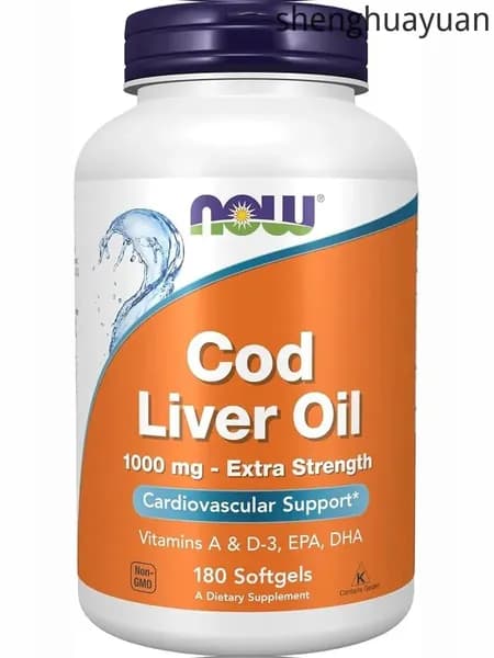 Рыбий жир из печени трески 1000 мг Cod Liver Oil 180 капсул (NOW)