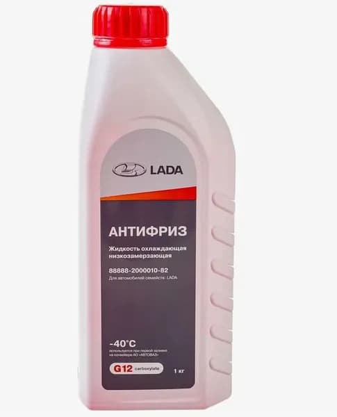 Антифриз АвтоВаз LADA красный G12 1 кг