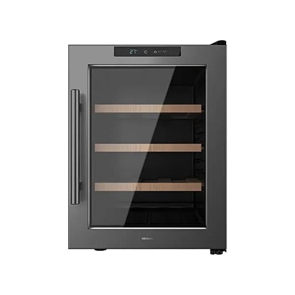 Cecotec GrandSommelier 1220 CoolWood, 12 бутылок Bolero, 31 л, термоэлектрич. охлаждение, высокая производительность, регулировка яркости, светод. освещение
