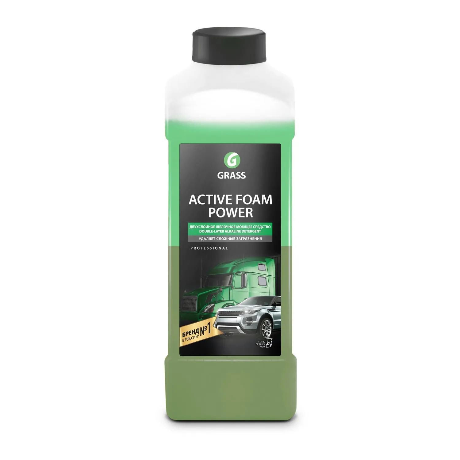 Автошампунь активная пена Active Foam Power 1л Grass