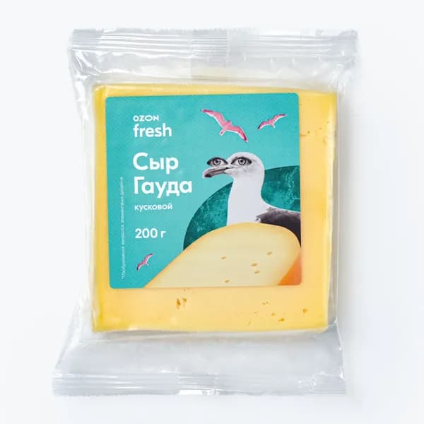 Сыр Гауда 45% 200 г, Ozon fresh, кусок