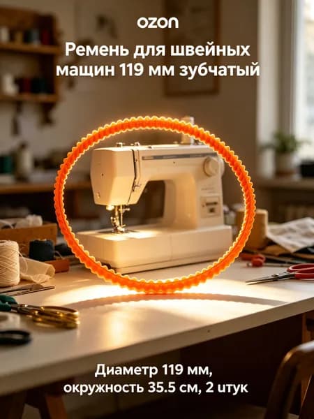 Ремень для швейных машин 119 мм зубчатый