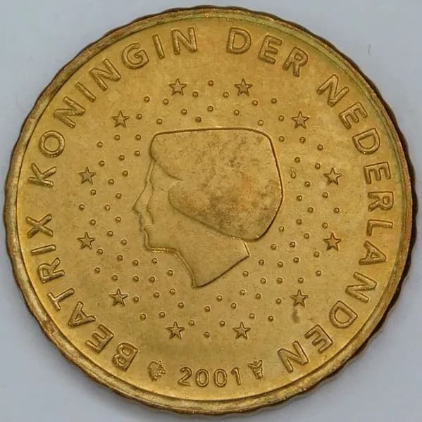 Нидерланды 10 центов 2001 КМ237 aUNC арт. 57442