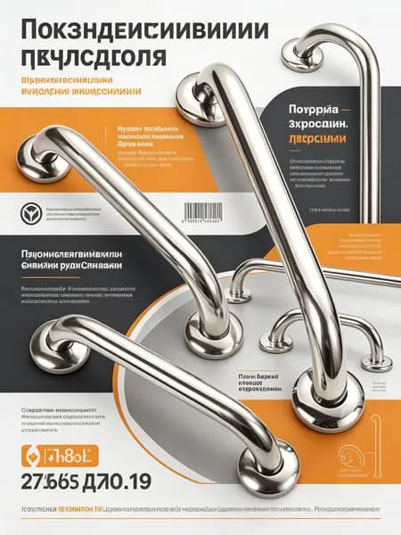 FACEGA Держатели для душа, элегантный современный дизайн, нержавеющая сталь, безопасные поручни для душа