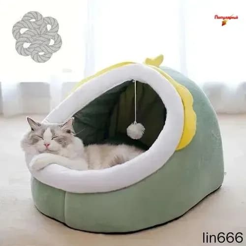 Домик для собаки и кошки, будка для животных мелких пород, дом лежанка для собак и кошек