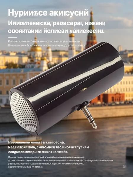 GJX Портативная мини-стерео колонка с разъемом 3,5 мм для телефона и планшета (Черная)
