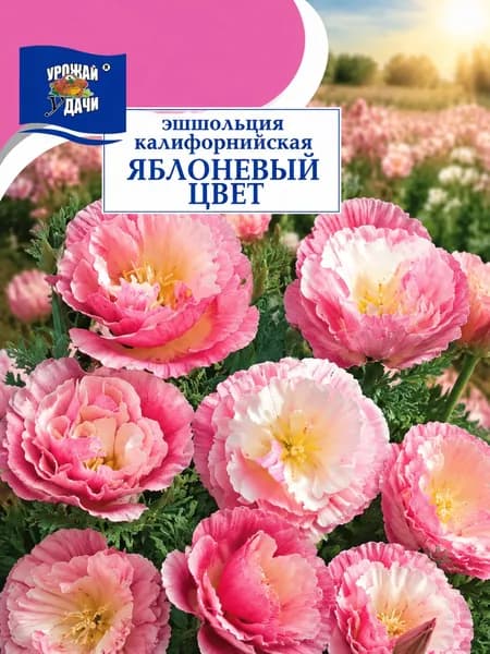 Эшшольция калифорнийская ЯБЛОНЕВЫЙ ЦВЕТ (Семена Урожай Удачи, 0,05г в упаковке)