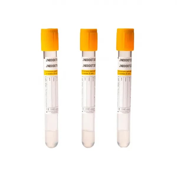 Пробирка вакуумная с акт-ром сверт и гелем 6 мл (13х100мм) Lab-Vac 100шт/уп