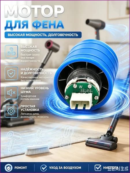 Подходит для бесщеточного двигателя фена Dyson