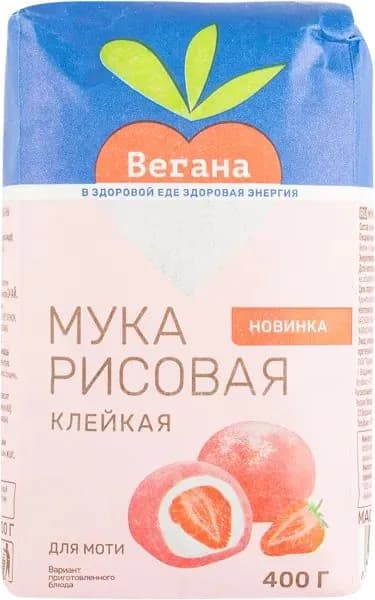 Мука рисовая Вегана клейкая Чай Удом Син м/у, 400 г