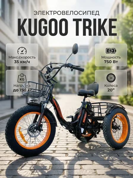 Электровелосипед Kugoo Trike 48V/15.6Ah