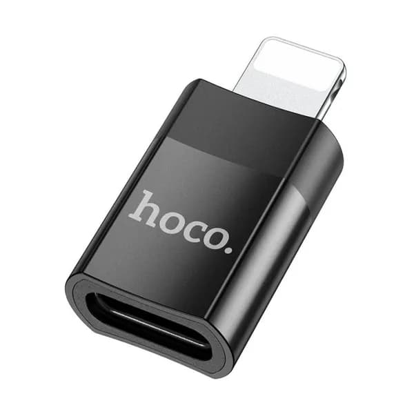 Переходник Hoco UA17 Type-C / Lightning черный