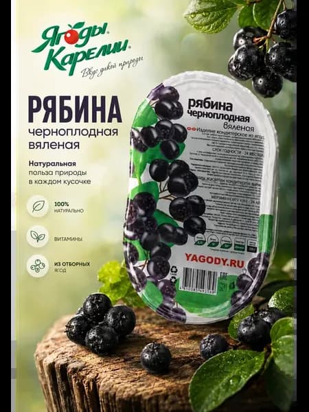 Черноплодная рябина вяленая 150г