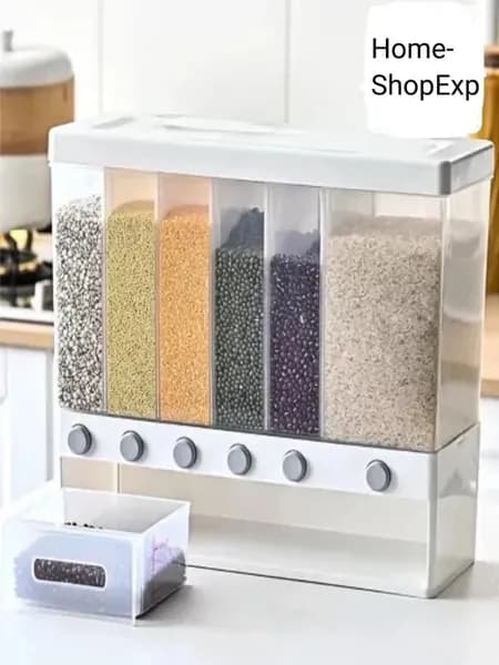 диспенсер кухонный для круп с дозатором