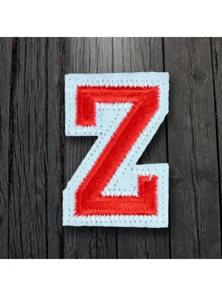 Нашивка Буква "Z" красная, 45х35мм