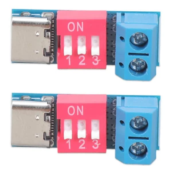 2 тестовых платы быстрой зарядки TypeC QC/PD, с регулируемым напряжением от 5 до 20 В
