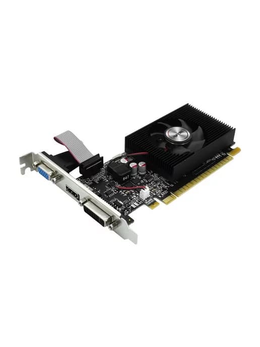 Видеокарта GT 730 4 ГБ GDDR3 низкопрофильная DVI HDMI VGA