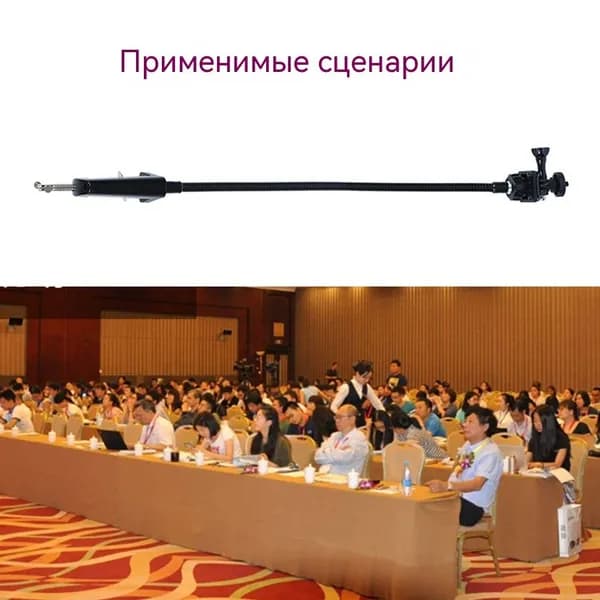 держатель для веб-камеры с поворотным шаровым соединением и зажимом на стол