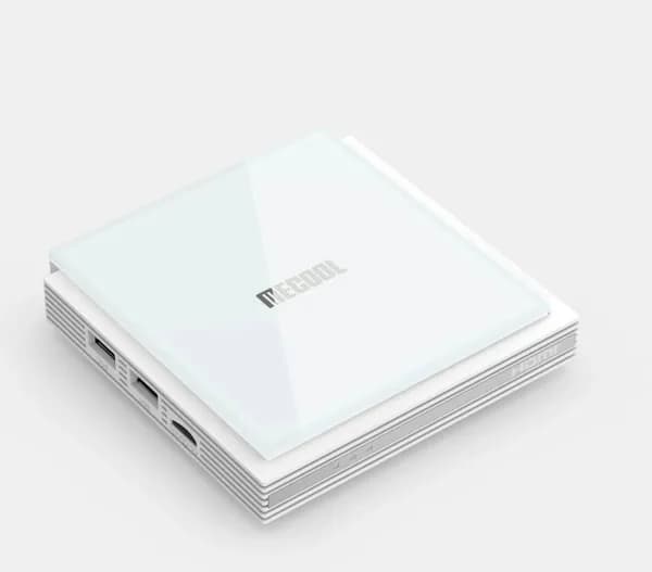 Mecool Медиаплеер Android, 4 ГБ/32 ГБ, белый