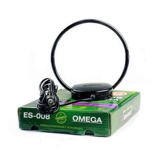 Антенна комнатная Eurosky ES-008 Omega (активная, 28 дБ, МВ-ДМВ, DVB-T2)