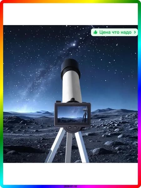 Электронный окуляр для телескопа с HD дисплеем 4.3 дюйма, WiFi, 1080p, черный