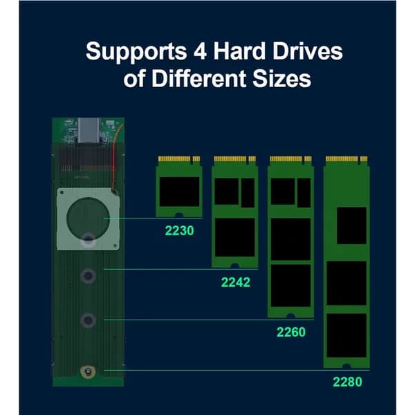 Теплоотвод M.2 SSD NVMe M2 2280 твердотельный жесткий диск алюминиевая прокладка радиатора для 2230 NGFF NVME
