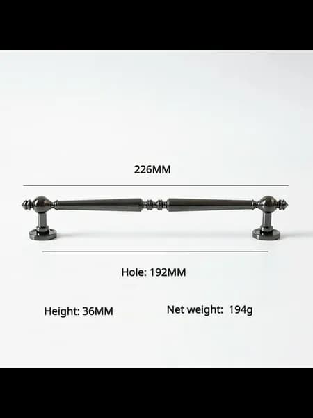 Ручки для шкафов черные, 226мм, C-5660-192MM