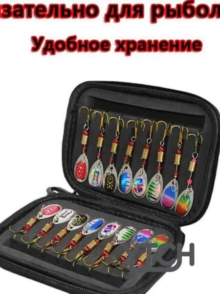 Коробка для блесен и приманок. Мягкий кейс органайзер рыболовный.