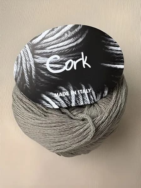 Пряжа Cork 3 серый теплый