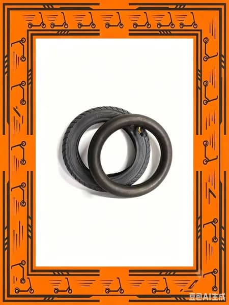 шина 12" 310X50-210 для ETWOW, колеса для коляски, резина, 115г, черн., размер 12"