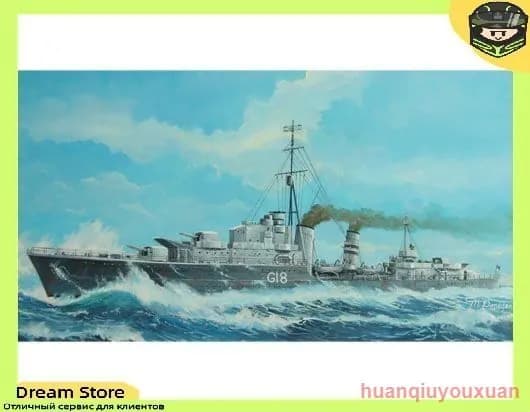 Trumpeter 05758 1/700 Эск адренный миноносец класса "Клан" Королевского военно-морского флота Великобритании "Зулу" 1941 года выпуска