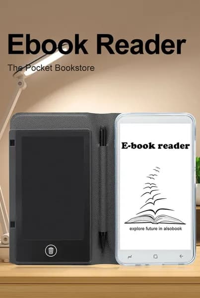 5" Электронная книга TFT  16 ГБ Android Русский/Подсветка/Суперэкономичная цена, белый, синий