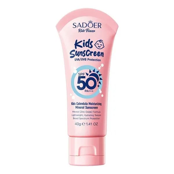 Детский солнцезащитный крем SPF 50+ минеральный гипоаллергенный крем от солнца Календула 40г 1 шт