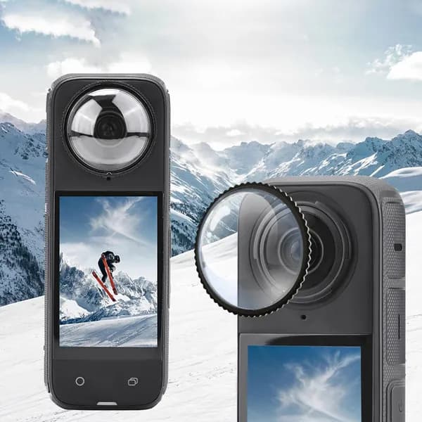 Защитное стекло для объектива Insta360 X4 из пластика прозрачное