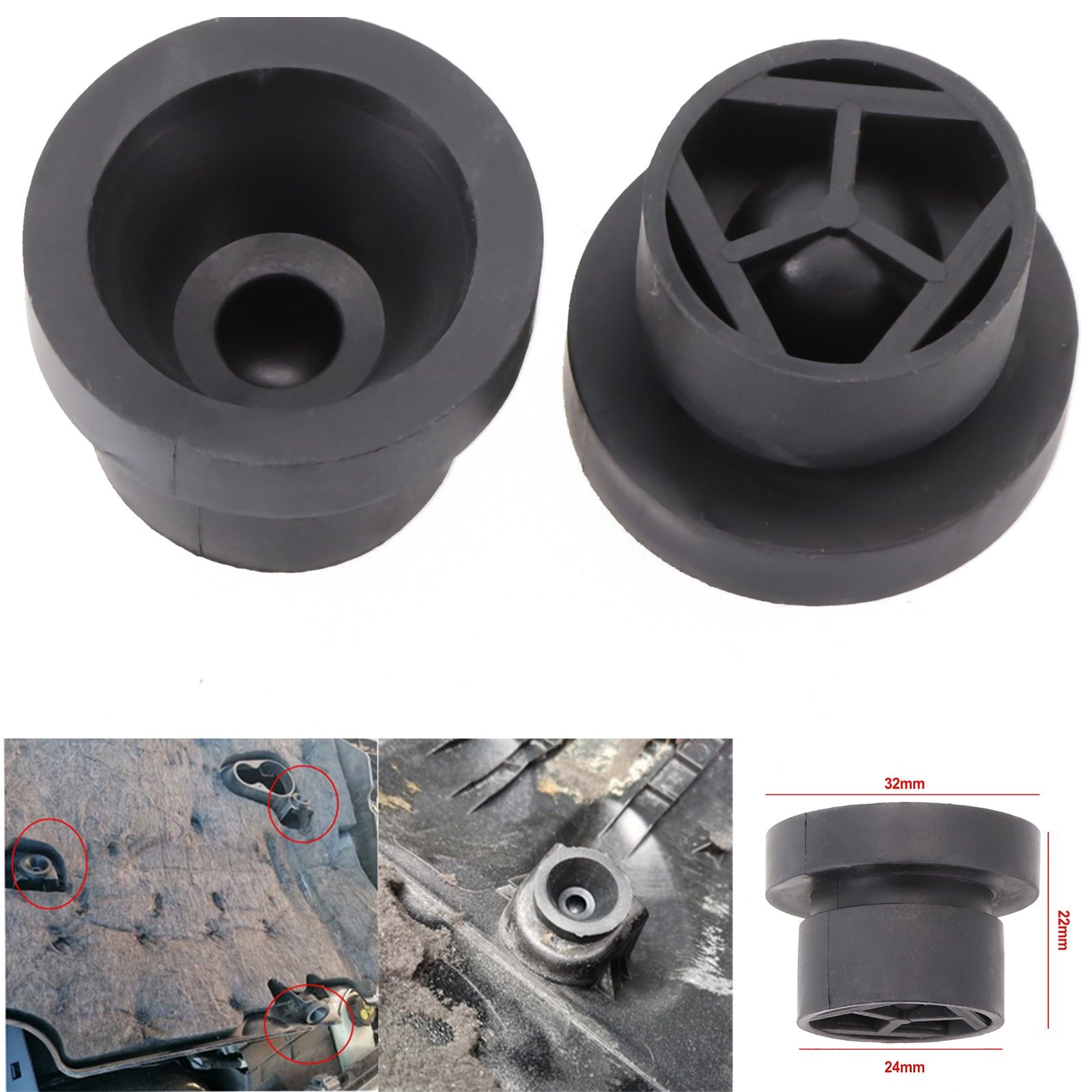 Резиновая втулка для крышки малого двигателя 2X для FOCUS, Kuga, MONDEO 1555641