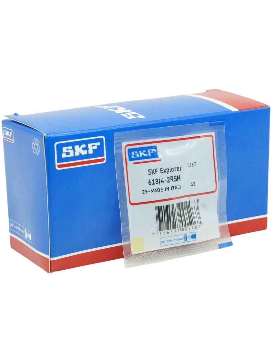 Миниатюрный подшипник 618/4 2RSH SKF (4х9х2.5 мм) закрытый для радиоуправляемых моделей, квадрокоптеров и рыболовных катушек, 1 шт.