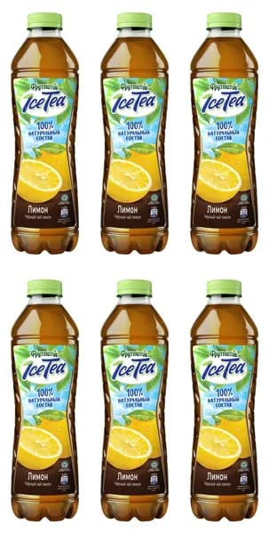 Nestea Холодный чай Ice Tea Лимон, черный, 1.5 л, 6 шт в коробке