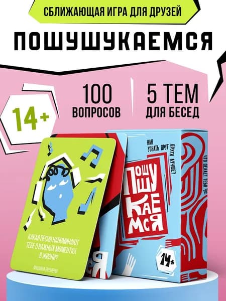 Карточная настольная игра для друзей и компании с вопросами