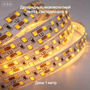 Светодиодная лента 12 Вт, IP20, Теплый белый, 1 шт