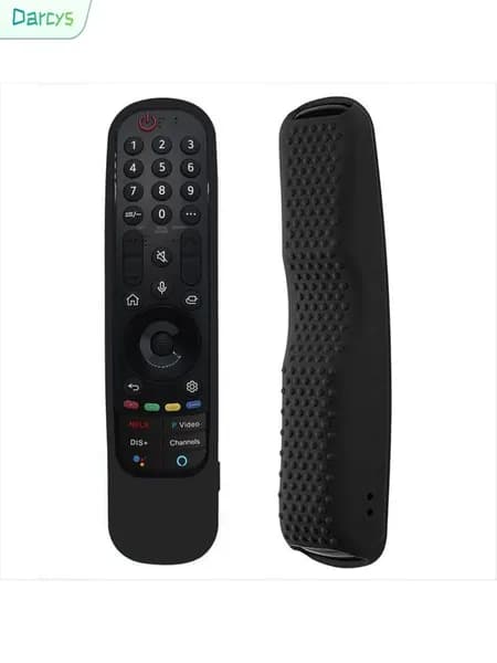 Силиконовый чехол для пульта "LG Smart TV" AN-MR21/AN-MR22, противоударный, черный.