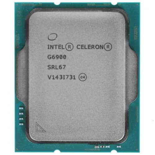 Процессор Intel Celeron G6900 OEM (CM8071504651805-SRL67) - LGA 1700, 2 x 3.4 ГГц, L2 - 2.5 МБ, L3 - 4 МБ, 2хDDR4, DDR5-4800 МГц, Intel UHD Graphics 710, TDP 46 Вт