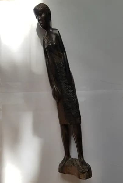 Африканская деревянная статуэтка, 1975 г, СССР