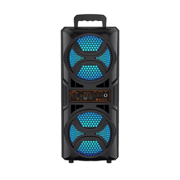 Портативная Bluetooth-колонка с двумя динамиками 6,5 дюйма, RGB-подсветкой и аккумулятором