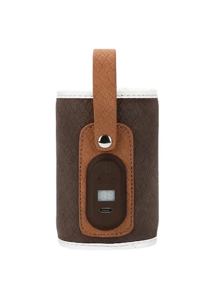 (1 шт.) Портативная USB-грелка для молока с регулируемой температурой-коричневый
